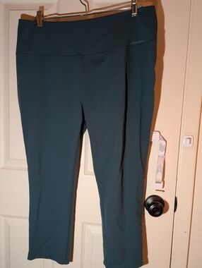 Tall 2XL Eddie Bauer Capri Leggings Dark Green/Teal